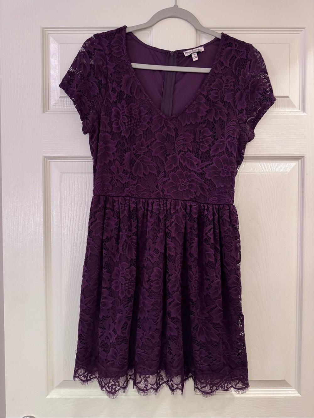 Xtraordinary Plum Lace Party Dress